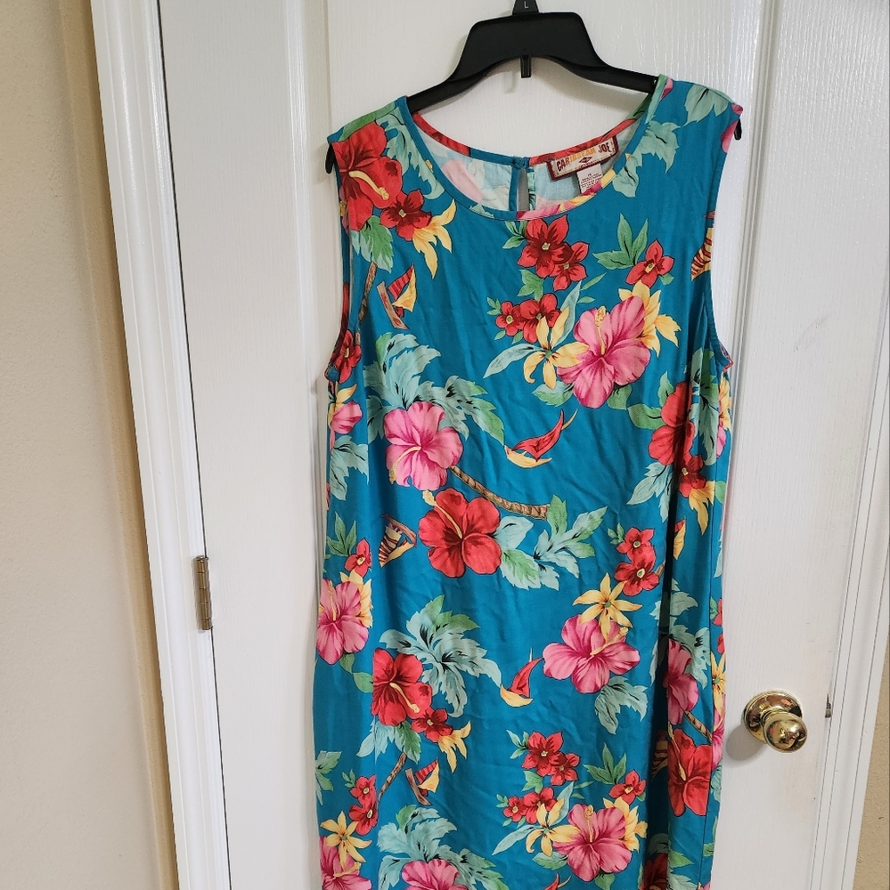 Caribbean Joe 1X  sleeveless dress